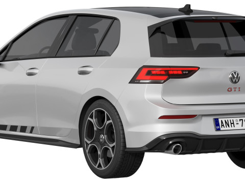 Volkswagen Golf GTI Clubsport 2025 3D Model