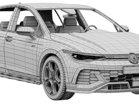 Volkswagen Golf GTI Clubsport 2025 3D Model