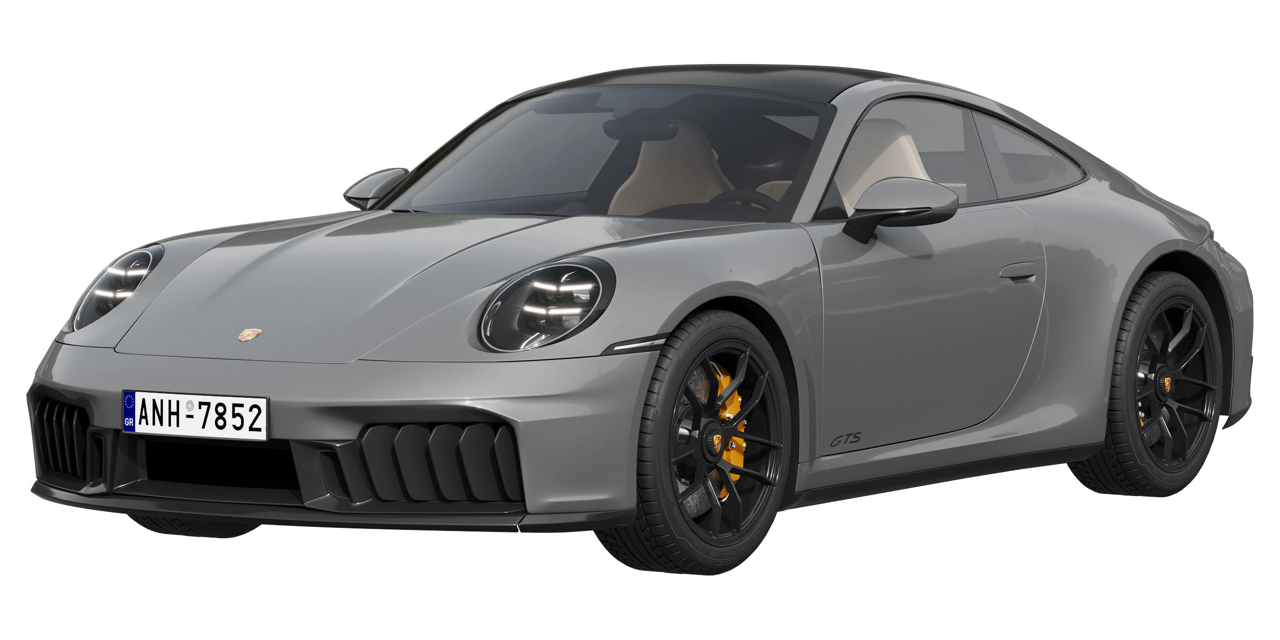 Porsche 911 Carrera GTS 2025 3D Model .c4d .max .obj .3ds .fbx .stl .blend