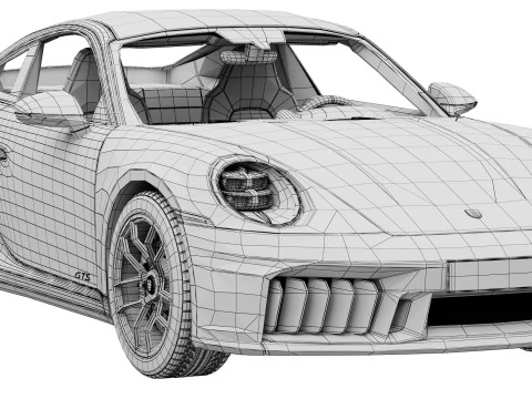 Porsche 911 Carrera GTS 2025 3D Model