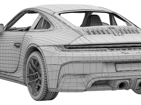 Porsche 911 Carrera GTS 2025 3D Model