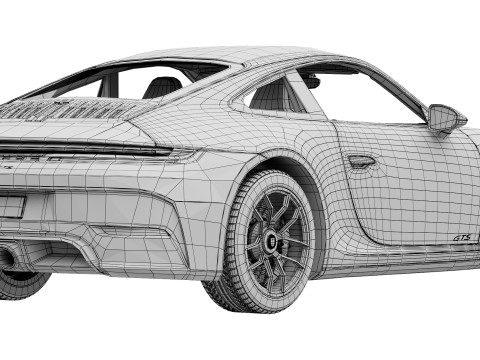 Porsche 911 Carrera GTS 2025 3Dモデル