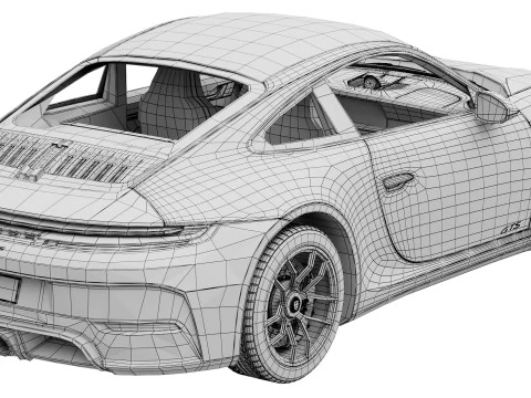 Porsche 911 Carrera GTS 2025 3D Model