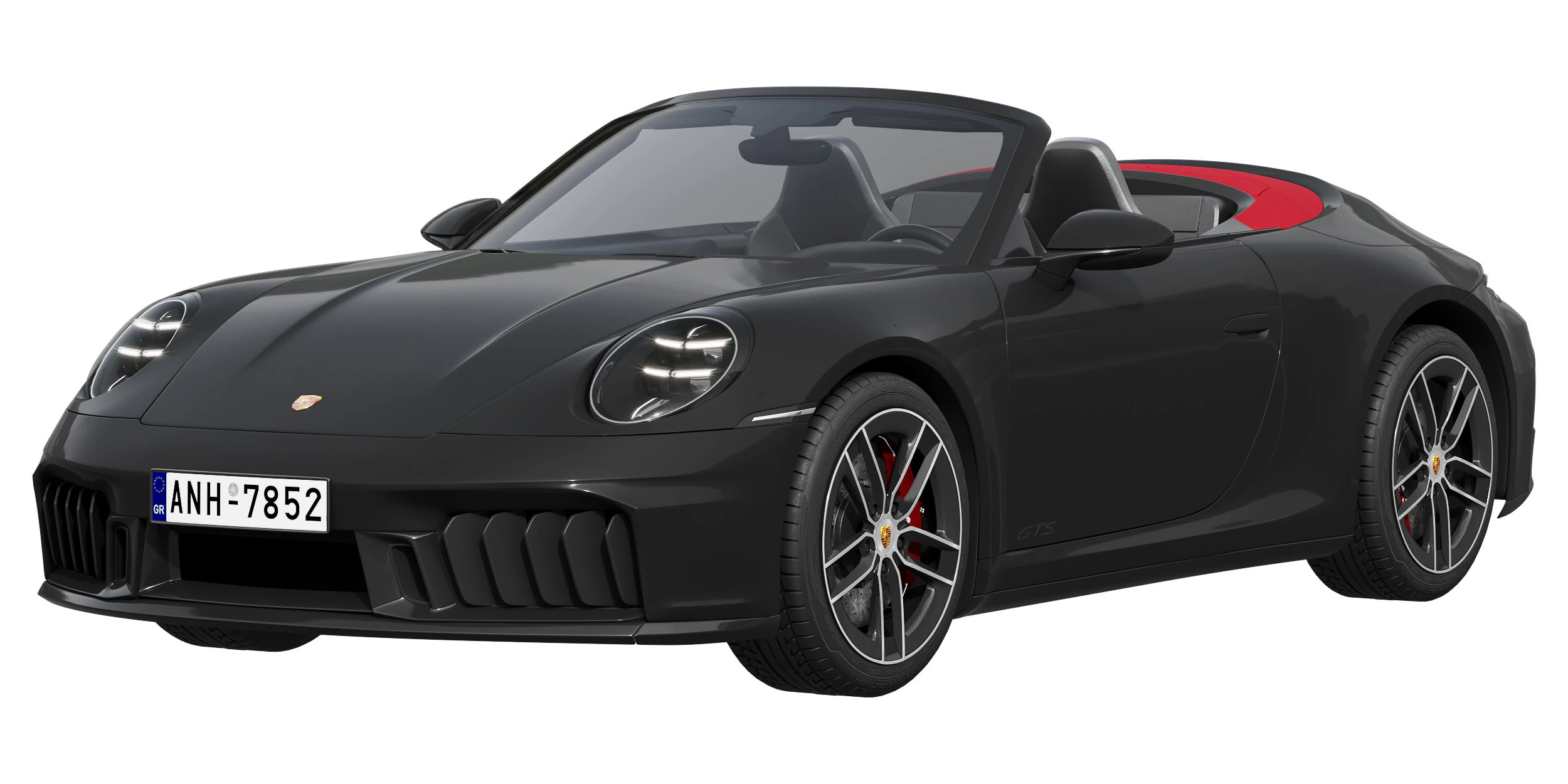 Porsche 911 Carrera GTS Cabriolet 2025 3D Model .c4d .max .obj .3ds .fbx .stl .blend 