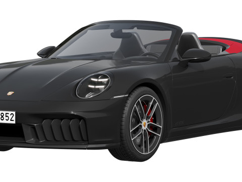 Porsche 911 Carrera GTS Cabriolet 2025 3D Model