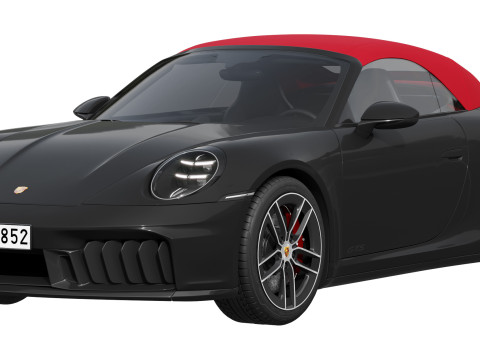 Porsche 911 Carrera GTS Cabriolet 2025 Modelo 3D