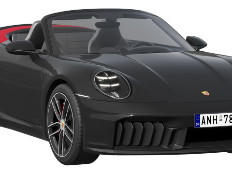 Porsche 911 Carrera GTS Cabriolet 2025 Modelo 3D