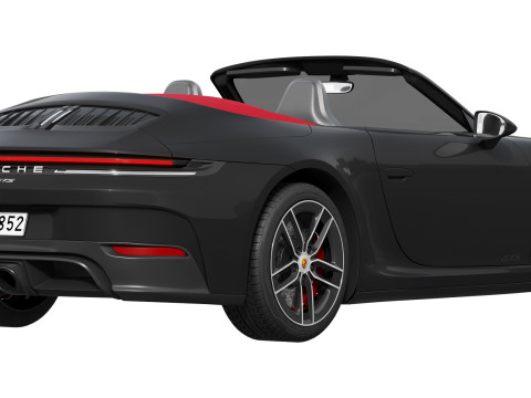 Porsche 911 Carrera GTS Cabriolet 2025 Modelo 3D