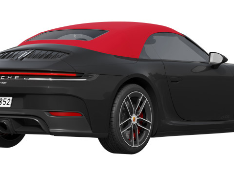 Porsche 911 Carrera GTS Cabriolet 2025 Modelo 3D