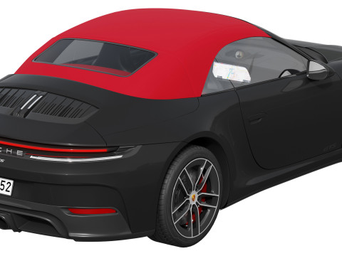Porsche 911 Carrera GTS Cabriolet 2025 Modelo 3D