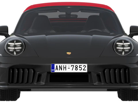 Porsche 911 Carrera GTS Cabriolet 2025 3D Model