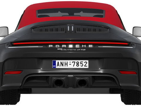 Porsche 911 Carrera GTS Cabriolet 2025 Modelo 3D