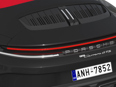 Porsche 911 Carrera GTS Cabriolet 2025 Modelo 3D