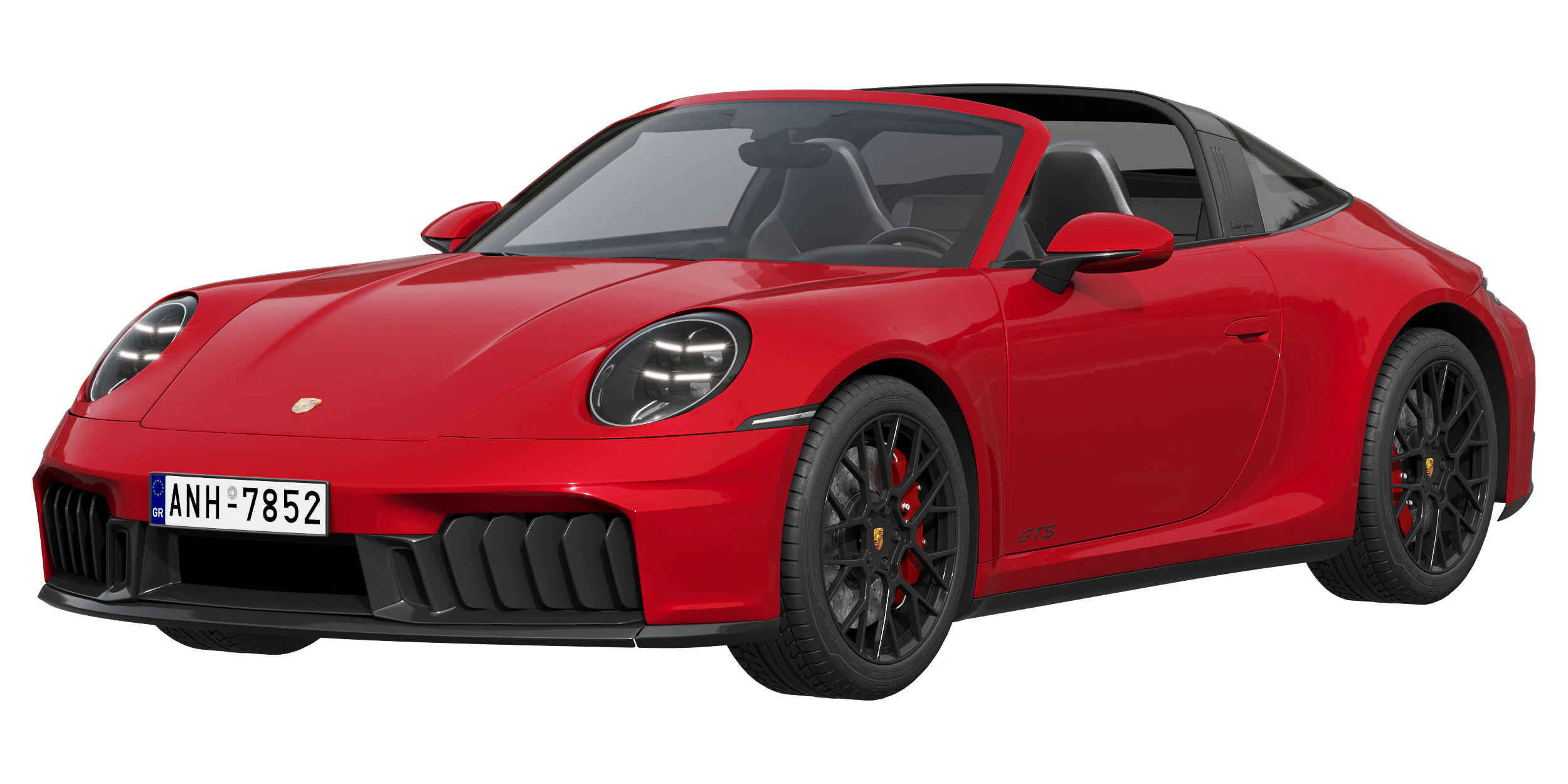 Porsche 911 Targa 4 GTS 2025 3D Model .c4d .max .obj .3ds .fbx .stl .blend 