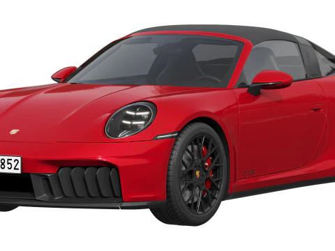 Porsche 911 Targa 4 GTS 2025 3D Model