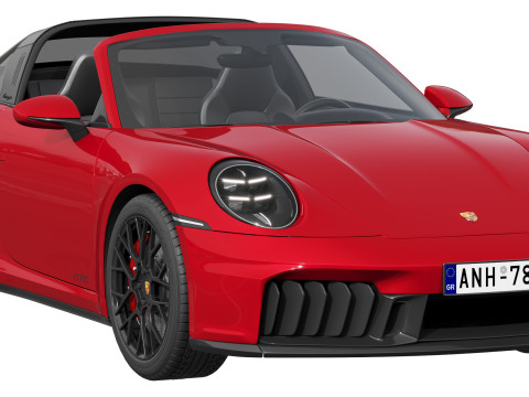 Porsche 911 Targa 4 GTS 2025 Modello 3D