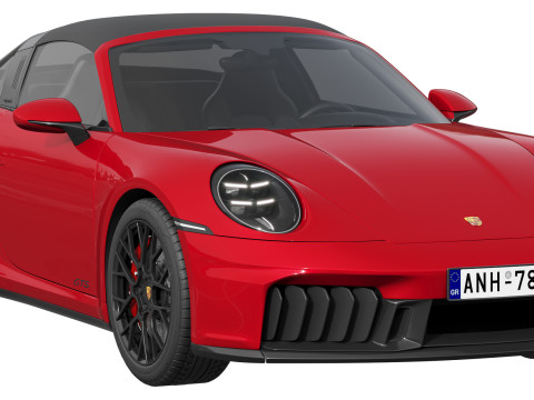 Porsche 911 Targa 4 GTS 2025 Modello 3D