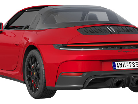 Porsche 911 Targa 4 GTS 2025 Modello 3D