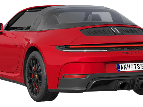 Porsche 911 Targa 4 GTS 2025 3D Model