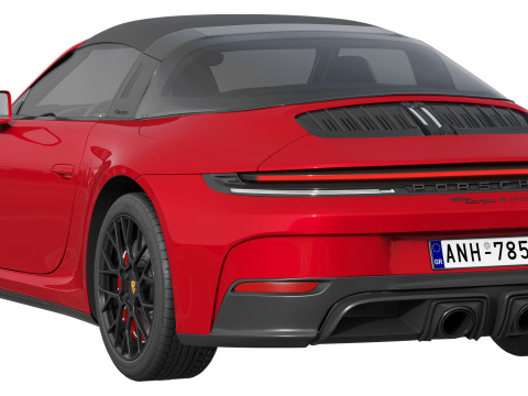 Porsche 911 Targa 4 GTS 2025 Modello 3D