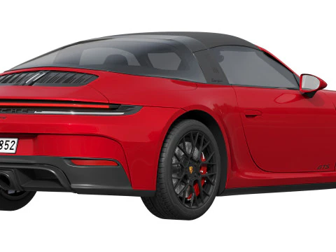 Porsche 911 Targa 4 GTS 2025 3D Model