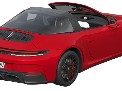 Porsche 911 Targa 4 GTS 2025 Modello 3D