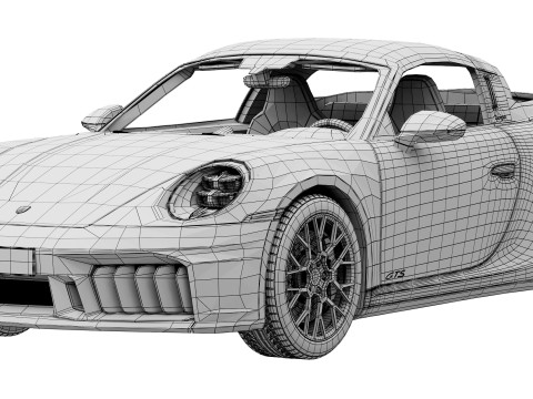 Porsche 911 Targa 4 GTS 2025 Modello 3D