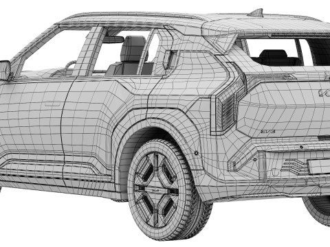 Kia EV3 GT-line 3D Model