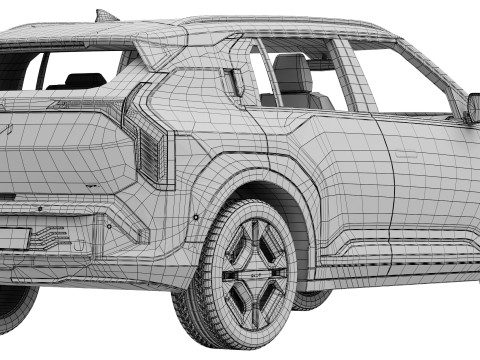 Kia EV3 GT-line 3D Model