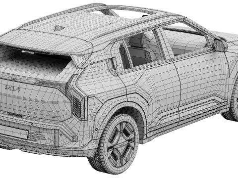 Kia EV3 GT-line 3D Model