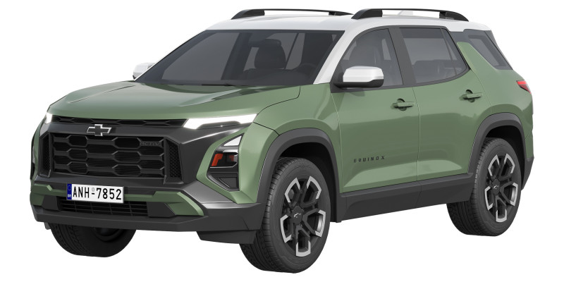 Chevrolet Equinox Activ 2025 Model 3D .c4d .max .obj .3ds .fbx .stl .blend 