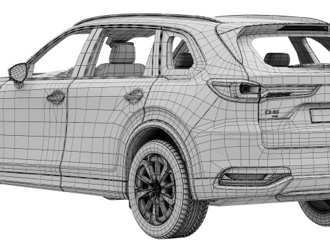 Mazda CX-80 3D-Modell