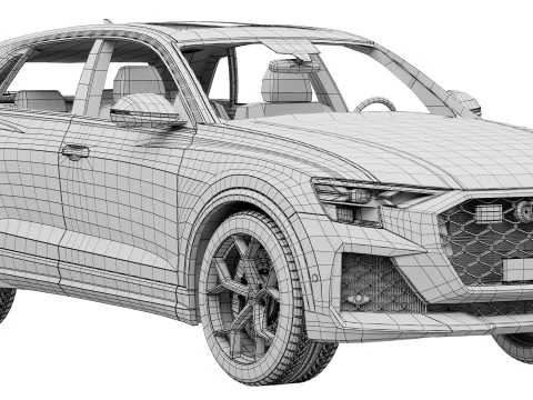 Audi RS Q8 performance 3D Model