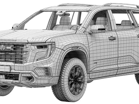 GMC Acadia AT4 2024 3D Model