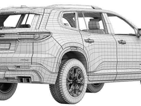 GMC Acadia AT4 2024 Modèle 3D