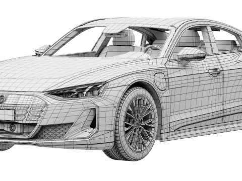Audi S e-tron GT 2025 3D Model