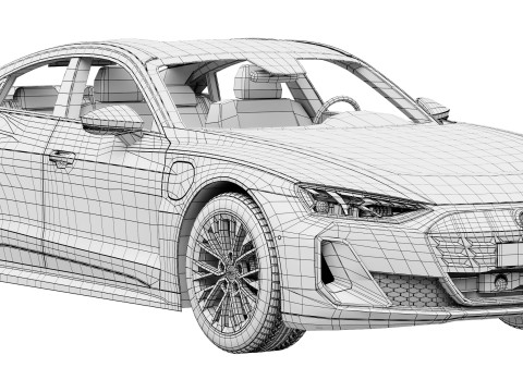 Audi S e-tron GT 2025 Model 3D