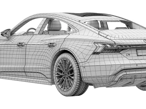 Audi S e-tron GT 2025 3D Model
