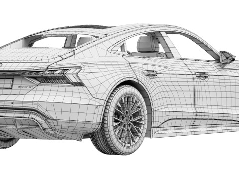 Audi S e-tron GT 2025 Model 3D