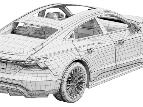 Audi S e-tron GT 2025 3D Model