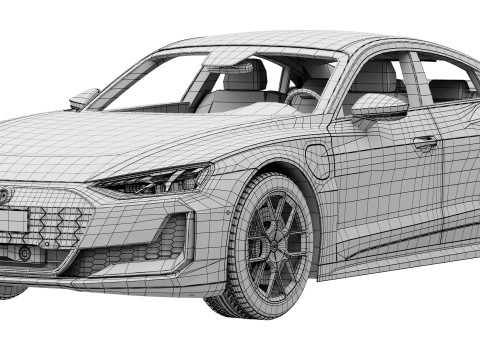 Audi RS e-tron GT perfomance 2025 3D Модель