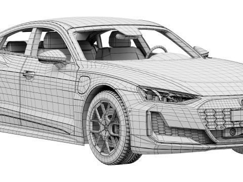 Audi RS e-tron GT perfomance 2025 3D Модель