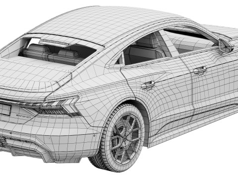 Audi RS e-tron GT perfomance 2025 3D Модель