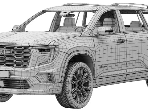 GMC Acadia Denali 2024 3D Model