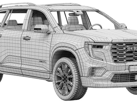 GMC Acadia Denali 2024 3D Model