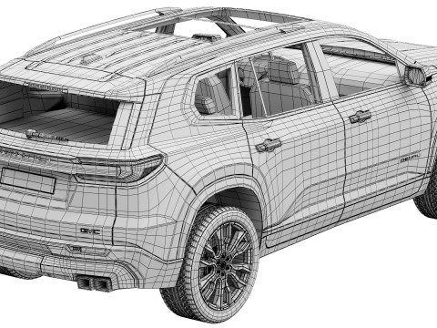 GMC Acadia Denali 2024 3D Model