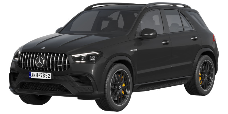 Mercedes-Benz GLE63S AMG 2024 3D Модель .c4d .max .obj .3ds .fbx .stl .blend 