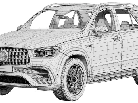 Mercedes-Benz GLE63S AMG 2024 3D Model