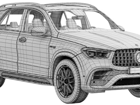 Mercedes-Benz GLE63S AMG 2024 3D Модель