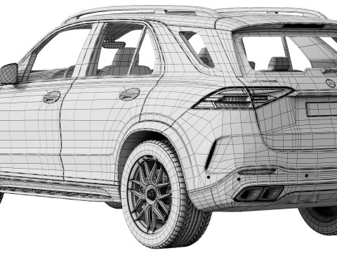 Mercedes-Benz GLE63S AMG 2024 3D Модель